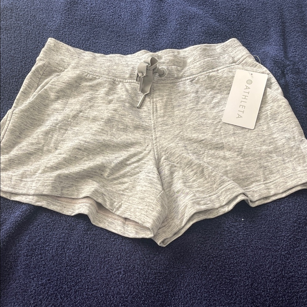 Athleta Light Gray Athletic Shorts